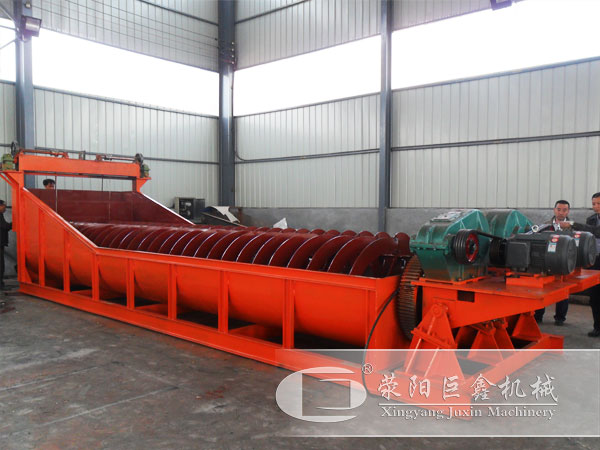 双螺旋洗砂机展示图