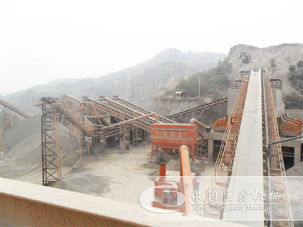 大型石料生产线客户现场图